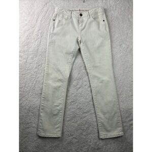Simply Vera Vera Wang Jeans Size 0 Skinny Ivory cream/off‎ White Sexy Academia